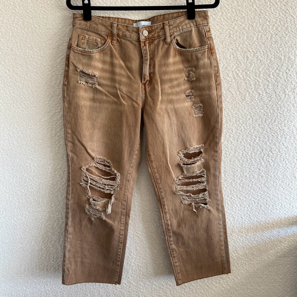 Vervet By Flying Money Women’s Distressed Crop Autumn Denim Jeans Size 29